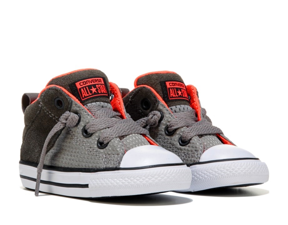 Converse All Star Axel Mid Grigio Cadetto Bambini Scarpe Da Ginnastica Converse All Star Axel Mid Grigio Cadetto Bambini Scarpe Da Ginnastica